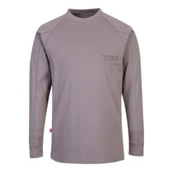 Portwest Mens Flame Resistant Crew Neck T-Shirt - 3XL, Grey