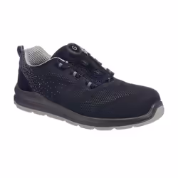 Portwest Mens Knitted Wire Lace Safety Trainers - 10 UK, Black/Grey