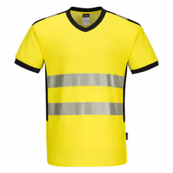 Portwest Mens PW3 High-Vis T-Shirt - 4XL, Yellow/Black