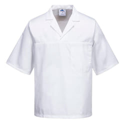 Portwest Unisex Adult Short-Sleeved Baker's Shirt - XXL, White