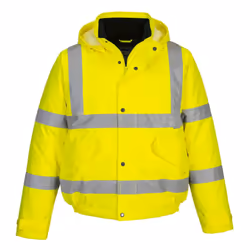 Portwest Mens Hi-Vis Winter Bomber Jacket - 6XL, Yellow
