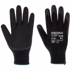 Portwest Unisex Adult A150 Classic Grip Gloves - M, Black