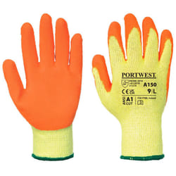 Portwest Unisex Adult A150 Classic Grip Gloves - S, Orange