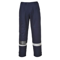 Portwest Mens Bizflame Plus Work Trousers - XS R, Navy