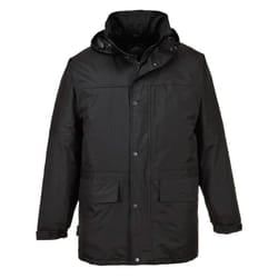 Portwest Mens Oban Fleece Lined Jacket - 3XL, Black