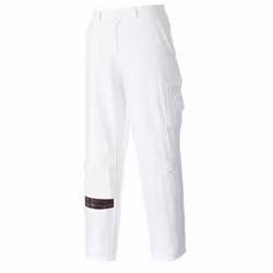 Portwest Mens S817 Work Trousers - L R, White