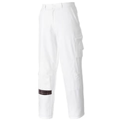 Portwest Mens S817 Work Trousers - XL R, White