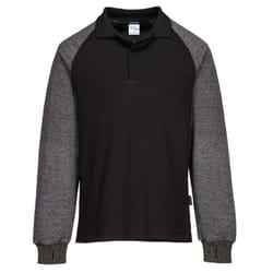 Portwest Mens Polo Shirt - S, Black