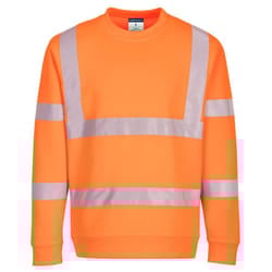 Portwest Mens Eco Friendly Hi-Vis Safety Sweatshirt - 4XL, Orange