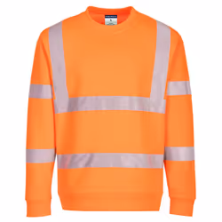 Portwest Mens Eco Friendly Hi-Vis Safety Sweatshirt - 3XL, Orange