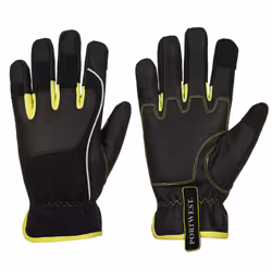 Portwest Unisex Adult Tradesman Gloves - S, Black/Yellow