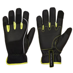 Portwest Unisex Adult Tradesman Gloves - S, Black/Yellow