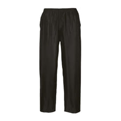 Portwest Mens Classic Rain Trousers - XL, Black