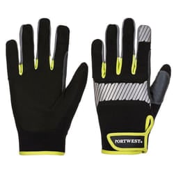 Portwest Unisex Adult PW3 Utility Gloves - S, Black/Yellow