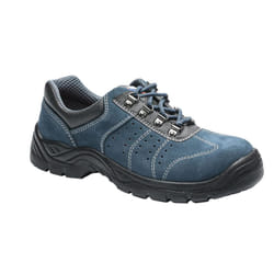Portwest Mens Steelite Perforated Suede Safety Trainers - 8 UK, Blue