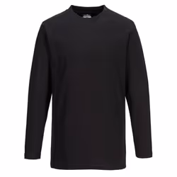 Portwest Mens Long-Sleeved T-Shirt - XL, Black