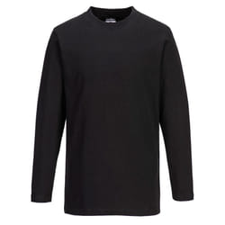 Portwest Mens Long-Sleeved T-Shirt - XL, Black