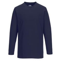 Portwest Mens Long-Sleeved T-Shirt - XL, Navy