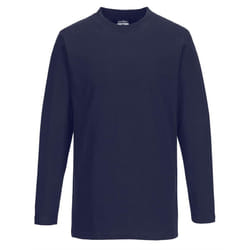 Portwest Mens Long-Sleeved T-Shirt - S, Navy