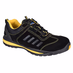 Portwest Mens Steelite Lusum Suede Safety Trainers - 4 UK, Black