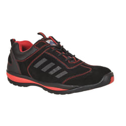 Portwest Mens Steelite Lusum Suede Safety Trainers - 10.5 UK, Red