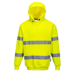 Portwest Mens Hi-Vis Hoodie - 4XL, Yellow