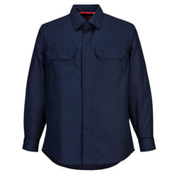 Portwest Mens Bizflame Plus Shirt - L, Navy