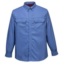 Portwest Mens Bizflame Plus Shirt - XXL, Blue