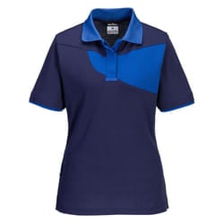 Portwest Womens/Ladies PW2 Polo Shirt - L, Navy/Royal Blue