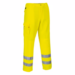 Portwest Mens Hi-Vis Work Trousers - 4XL R, Yellow