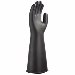 Portwest Unisex Adult Heavyweight Natural Rubber Gauntlet - L, Black