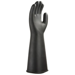Portwest Unisex Adult Heavyweight Natural Rubber Gauntlet - L, Black