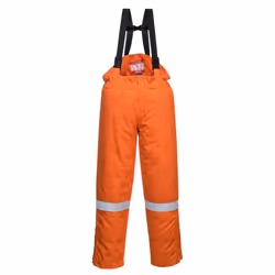 Portwest Mens Flame Resistant Anti-Static Winter Salopettes - XL, Orange