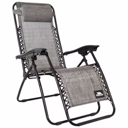 Trespass Glenesk Folding Garden Chair - One Size, Grey Marl