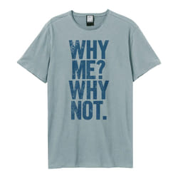 Amplified Unisex Adult Why Me Liam Gallagher T-Shirt - XL, Strange Blue