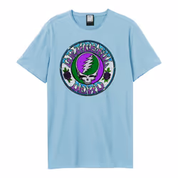 Amplified Unisex Adult Stealie Grateful Dead Tie Dye T-Shirt - XS, Strange Blue