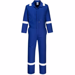 Portwest Mens Iona Cotton Wear to Work Overalls - L, Royal Blue