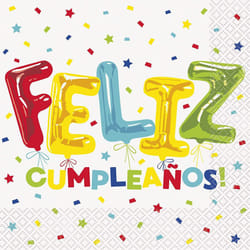 Unique Party Feliz Cumpleanos Paper Napkins (Pack of 16)
