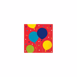Unique Party Balloons Disposable Napkins (Pack of 16)