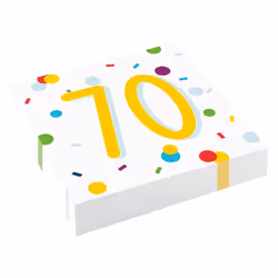 Amscan Confetti 70th Disposable Napkins (Pack of 20)
