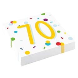Amscan Confetti 70th Disposable Napkins (Pack of 20)