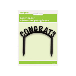 Unique Party Congrats Plastic Cake Topper