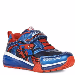 Geox Boys J Bayonyc B Spider-Man Trainers - 12 UK Child, Navy/Royal Blue/Red