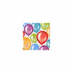 Unique Party Paper Balloon Birthday Disposable Napkins (Pack of 16)