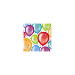Unique Party Paper Balloon Birthday Disposable Napkins (Pack of 16)