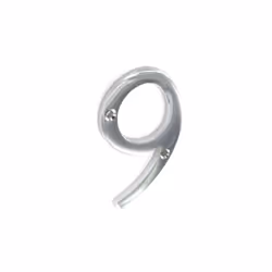Securit 9 Chrome Door Number