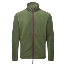 Premier Mens Artisan Fleece Jacket - XL, Moss Green/Brown