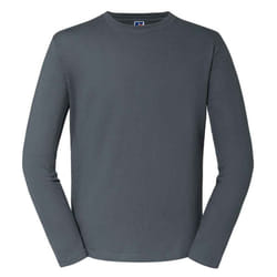 Russell Mens Classic Long-Sleeved T-Shirt - L, Convoy Grey