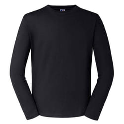 Russell Mens Classic Long-Sleeved T-Shirt - XS, Black