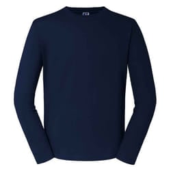 Russell Mens Classic Long-Sleeved T-Shirt - S, French Navy
